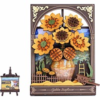 Golden Sunflower w/ LED Lights - 3D Wooden Puzzle