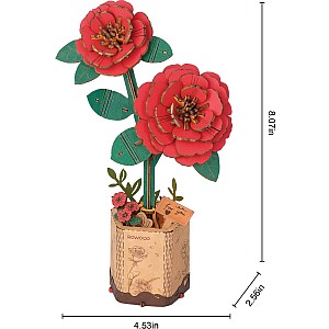 Modern Wooden Puzzle: Camelia