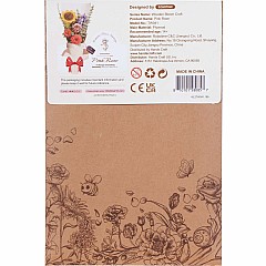 Modern Wooden Puzzle: Pink Rose