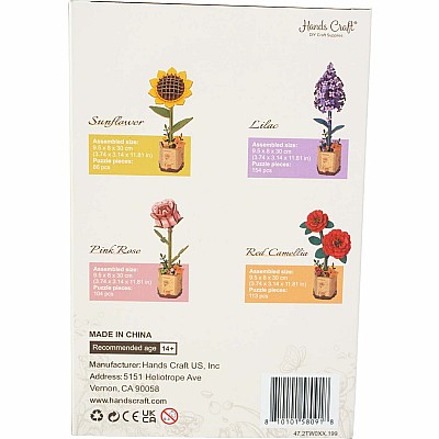 Flower Puzzle Bundle Pack 4ct