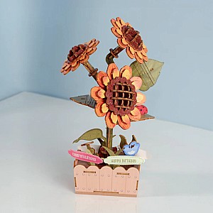 3D Flower Puzzle Sunflower Bloom Set