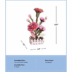 3D Flower Puzzle Carnation Bloom Set