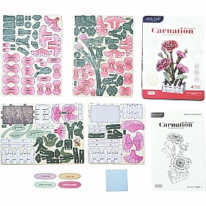 3D Flower Puzzle Carnation Bloom Set