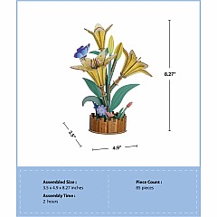 3D Flower Puzzle Lily Bloom Set