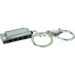 Mini Metal Harmonica Keychain