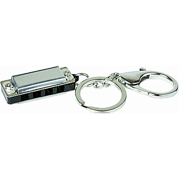 Mini Metal Harmonica Keychain
