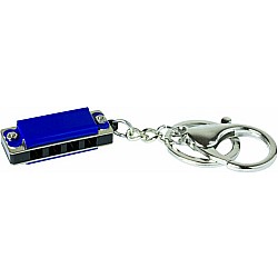 Mini Metal Harmonica Keychain