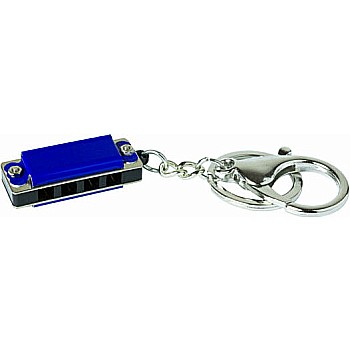 Mini Metal Harmonica Keychain