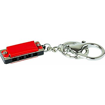 Mini Metal Harmonica Keychain