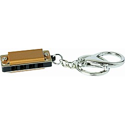 Mini Metal Harmonica Keychain