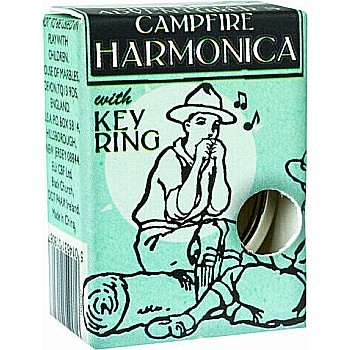 Mini Metal Harmonica Keychain