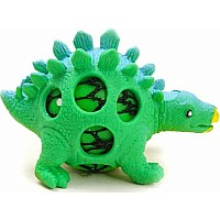 Squeezy Dinosaur Ball Stegosaurus - SQUISH-A-SAURUS! (Assorted Colors)