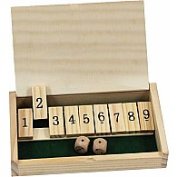 Wooden Mini Shut the Box Game