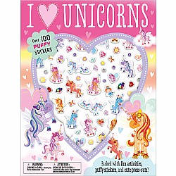 Unicorns Puffy Stickers