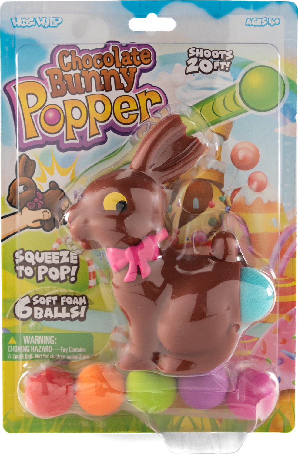 Rainbow Bunny Squeeze Toy