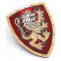 Liontouch Pretend-Play Foam Noble Knight Shield - Red