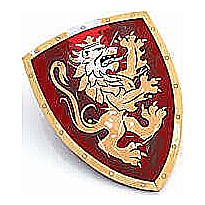 Liontouch Pretend-Play Foam Noble Knight Shield - Red