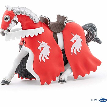 Papo Horse of Unicorn Knight with Lance