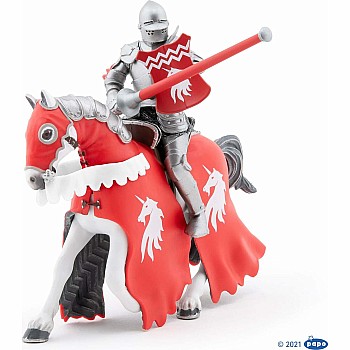 Papo Horse of Unicorn Knight with Lance