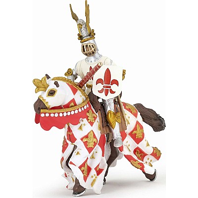 Papo France White Horse Fleur De Lys