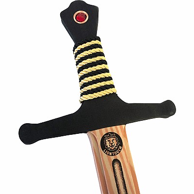 Liontouch Pretend-Play WoodyLion Sword - Large Black and Gold