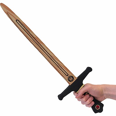 Liontouch Pretend-Play WoodyLion Sword - Large Black and Gold