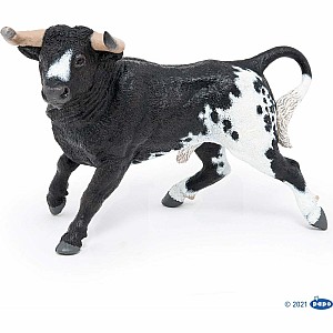 Papo France Black and White Spanish Bull