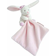 Doudou et Compagnie Hello Baby Blanket with Plush Stuffed Animal Bunny