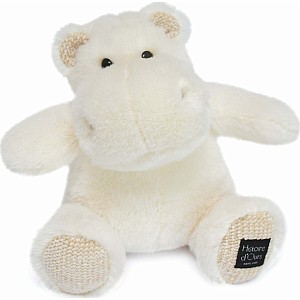 Histoire D'ours Hip Chic: Ivory Hippo Plush