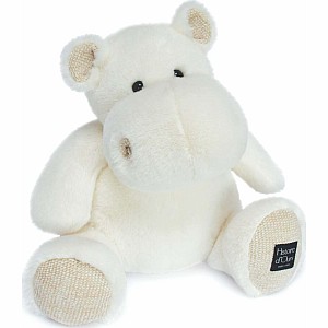 Histoire D'ours Hip Chic: Ivory Hippo Plush