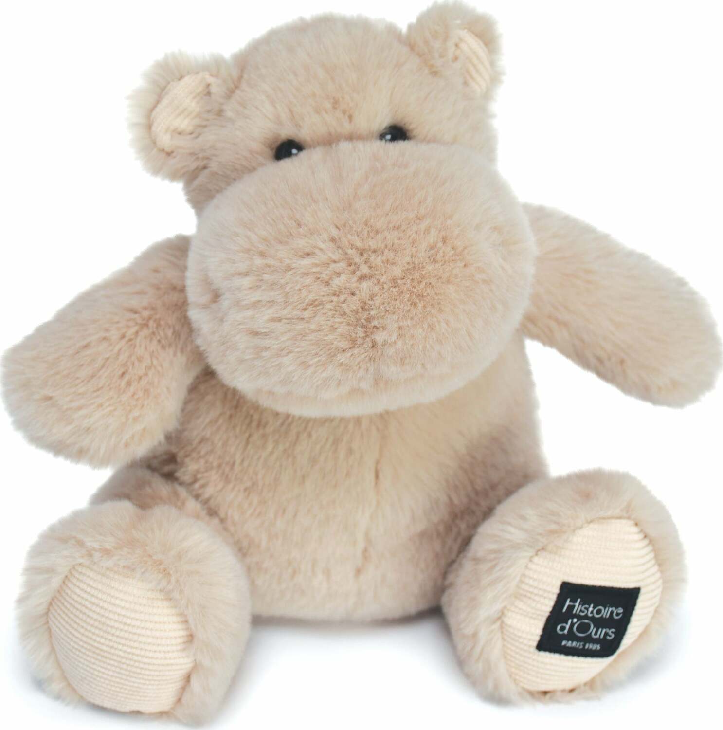 Histoire D'ours Hip Cool: Sand Beige Hippo Plush