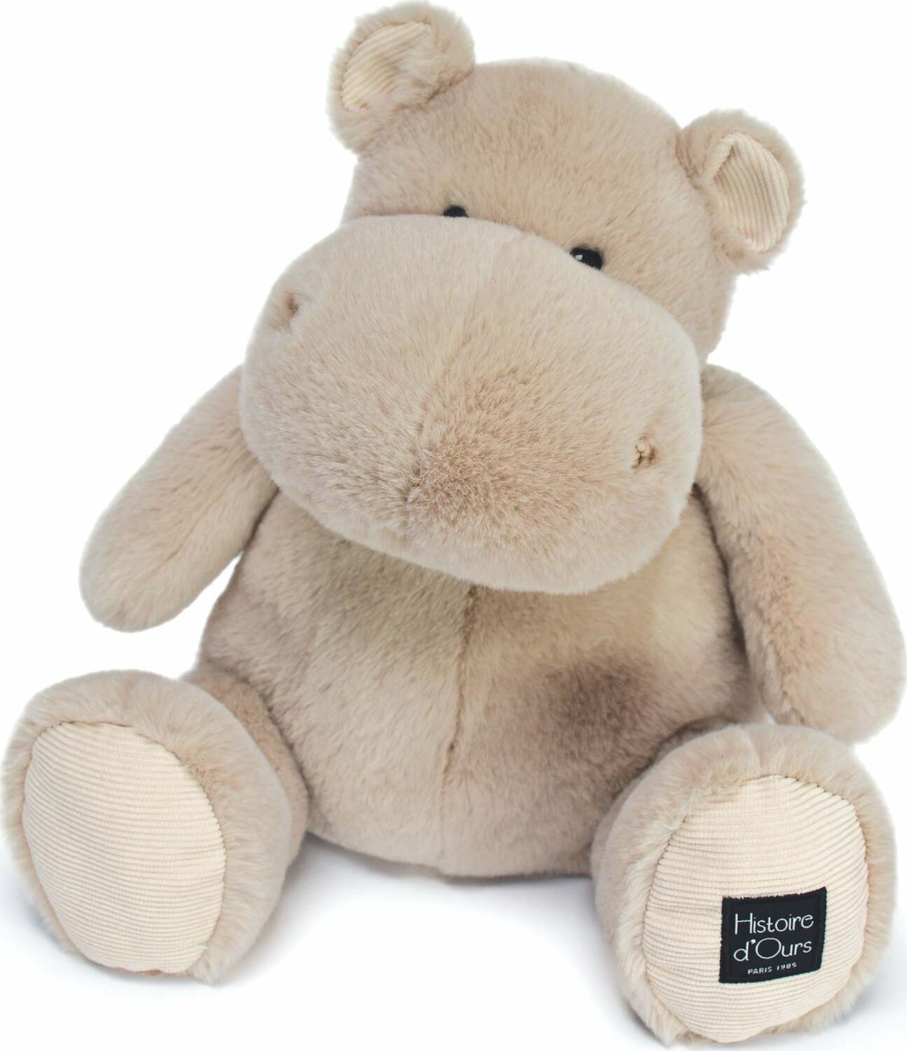 Histoire D'ours Hip Cool: Sand Beige Hippo Plush