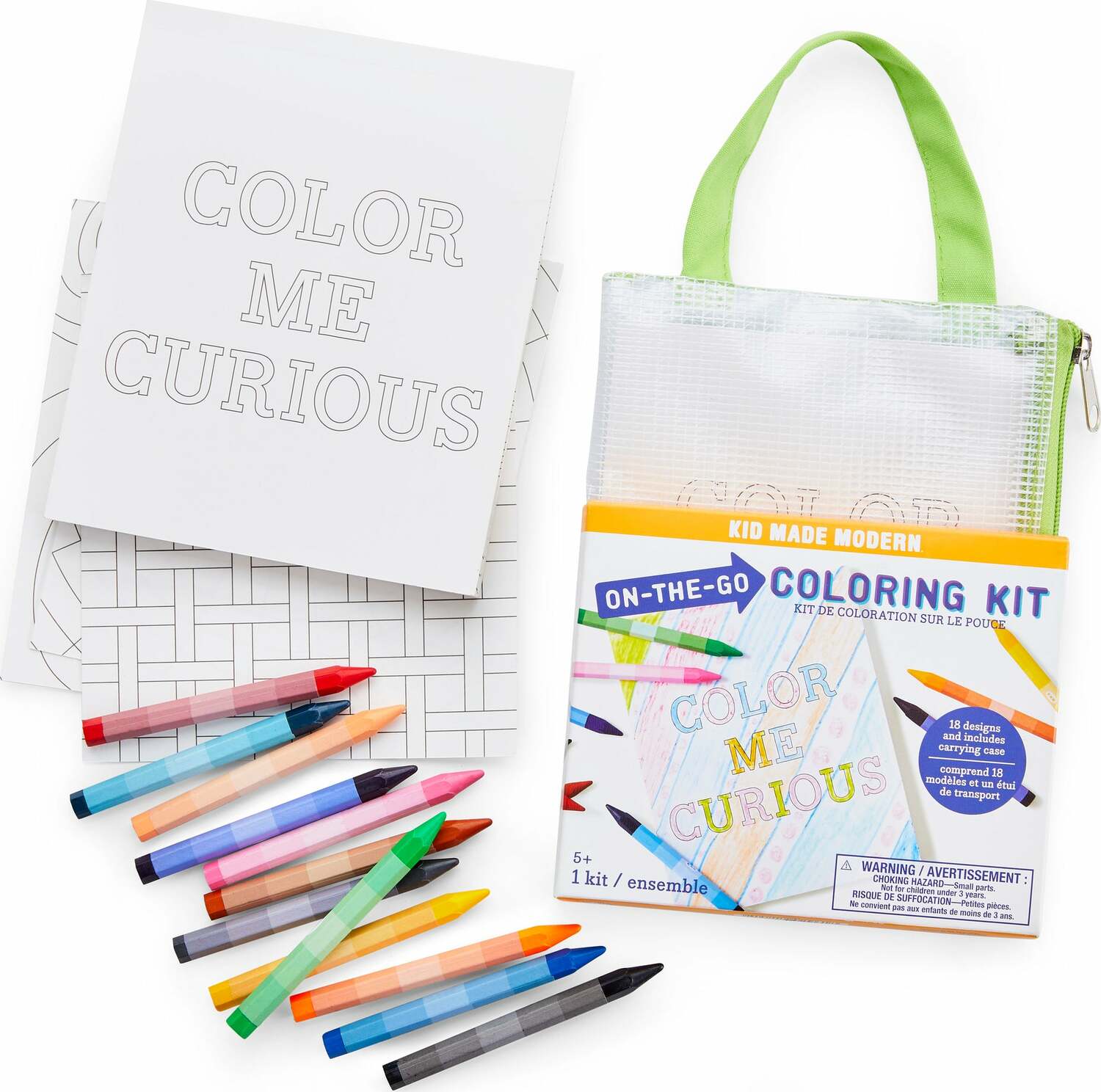 Kid Made Modern On-The-Go Coloring Kit