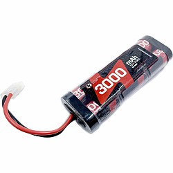 3000mAh 7.2V 6-Cell NiMH Flat Battery Pack w/ Tamiya Plug