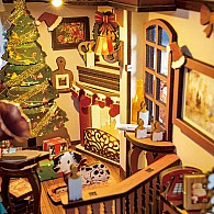 Christmas Indoor Scene DIY Book Nook