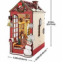 Christmas Indoor Scene DIY Book Nook