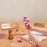 Purple Moth Orchid DIY Wooden Flower