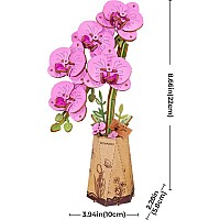 Purple Moth Orchid DIY Wooden Flower
