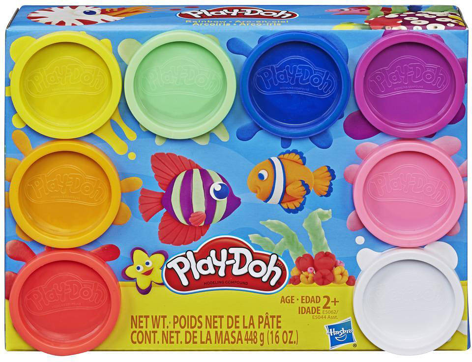 Play-Doh 8-Pack Rainbow - The Toy Box