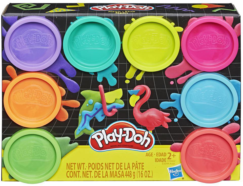Play-Doh 8-Pack Neon - The Toy Box