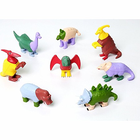 Mini Magnetic Mix or Match Animals Dinosaurs Deluxe