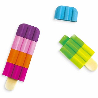 Icy Pops Scented Puzzle Erasers - Set of 4