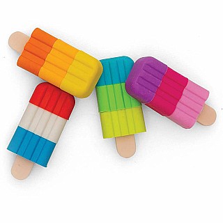 Icy Pops Scented Puzzle Erasers - Set of 4