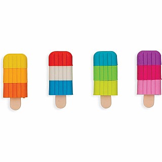 Icy Pops Scented Puzzle Erasers - Set of 4