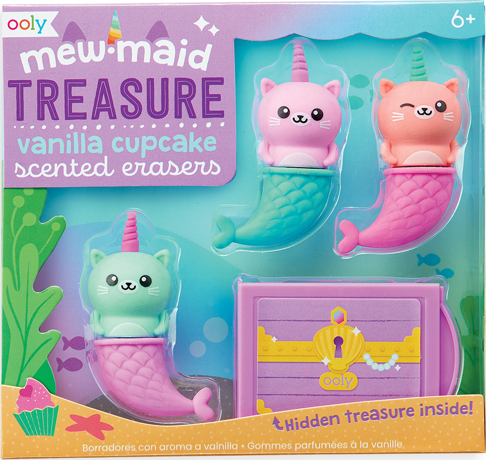 Mew-maid Treasure Scented Erasers - Franklin's Toys