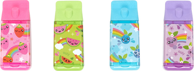 Lil' Juicy Box Scented Erasers + Sharpeners - Sold Individually