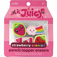 Lil' Juicy Scented Topper Erasers-Strawberry