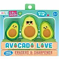 Avocado Love Eraser and Sharpener -
