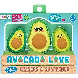 Avocado Love Eraser and Sharpener -