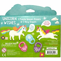 Unicorn Wishes Scented Puzzle Erasers - Set of 5